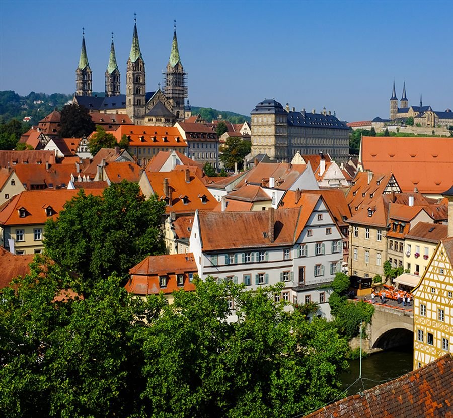 Blick über die Altstadt von Bamberg